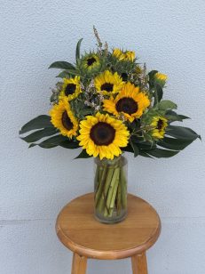 Sunflower Vase Arrangement